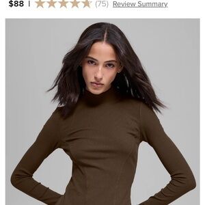 ALO Yoga Brown Long Sleeve Top